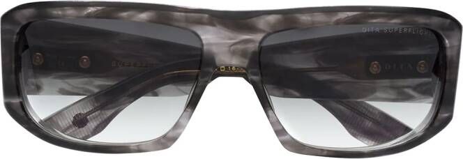 Dita Eyewear Superflight zonnebril met rechthoekig montuur Grijs