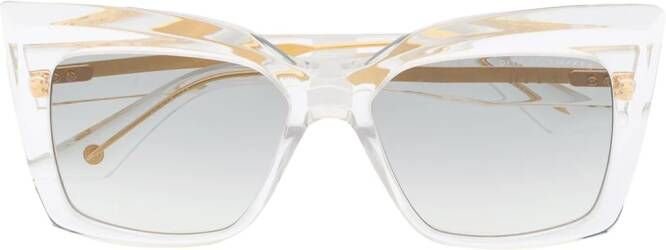 Dita Eyewear Telemaker zonnebril met vierkant montuur Wit