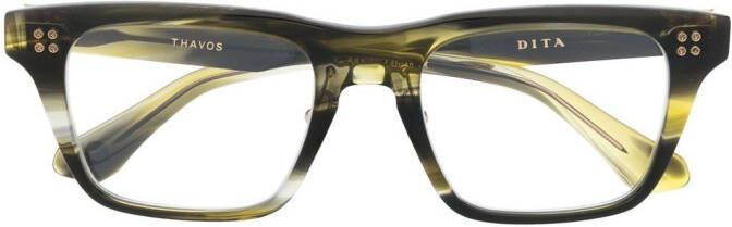Dita Eyewear Thavos zonnebril met vierkant montuur Groen