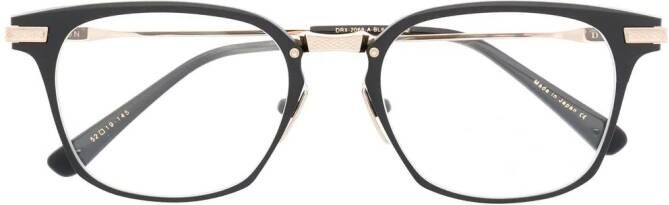 Dita Eyewear Union bril met rechthoekig montuur Zwart