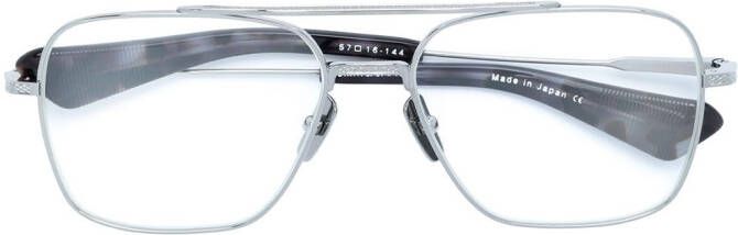 Dita Eyewear Flight Seven zonnebril met piloten montuur Metallic