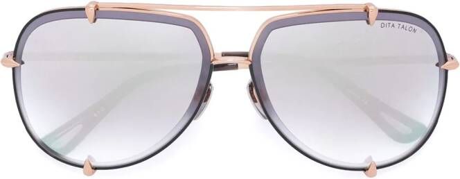 Dita Eyewear zonnebril met aviator montuur Roze