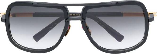 Dita Eyewear Zonnebril met oversized montuur Zwart