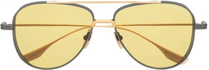 Dita Eyewear Zonnebril met piloten montuur Zwart