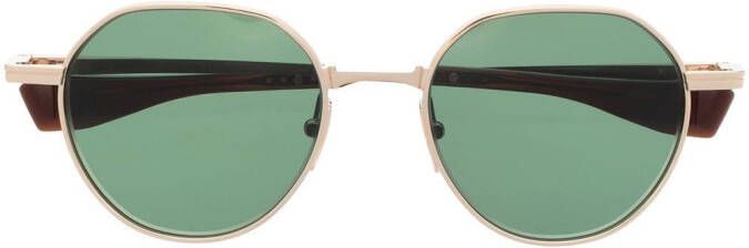 Dita Eyewear Zonnebril met rond montuur Goud