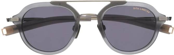 Dita Eyewear Zonnebril met rond montuur Grijs