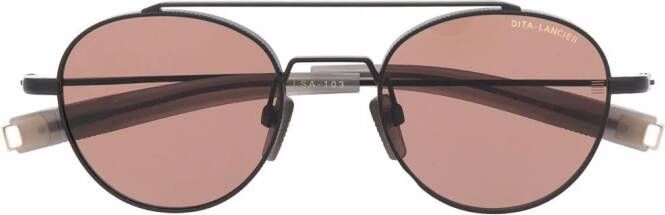 Dita Eyewear Zonnebril met rond montuur Zwart