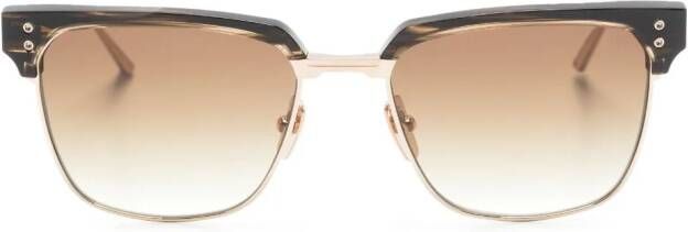 Dita Eyewear Zonnebril met vierkant montuur Bruin