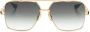 Dita Eyewear Zonnebril met vierkant montuur Goud - Thumbnail 1