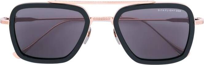 Dita Eyewear zonnebril met vierkante rand Zwart
