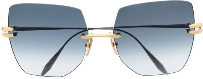 Dita Eyewear Zonnebril met vlinder montuur Zwart