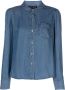 DKNY Button-up blouse Blauw - Thumbnail 1