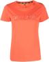 DKNY T-shirt met logo-reliëf Oranje - Thumbnail 1