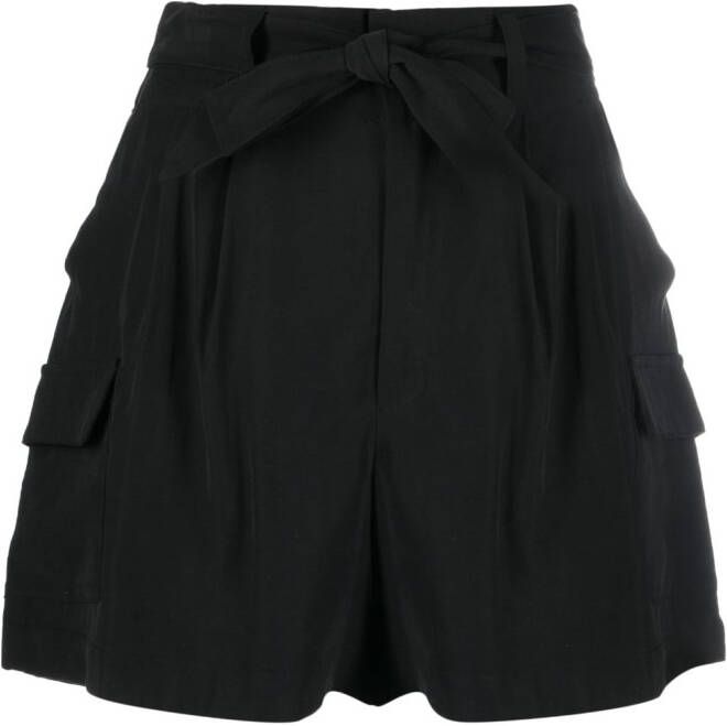 DKNY Geplooide shorts Zwart