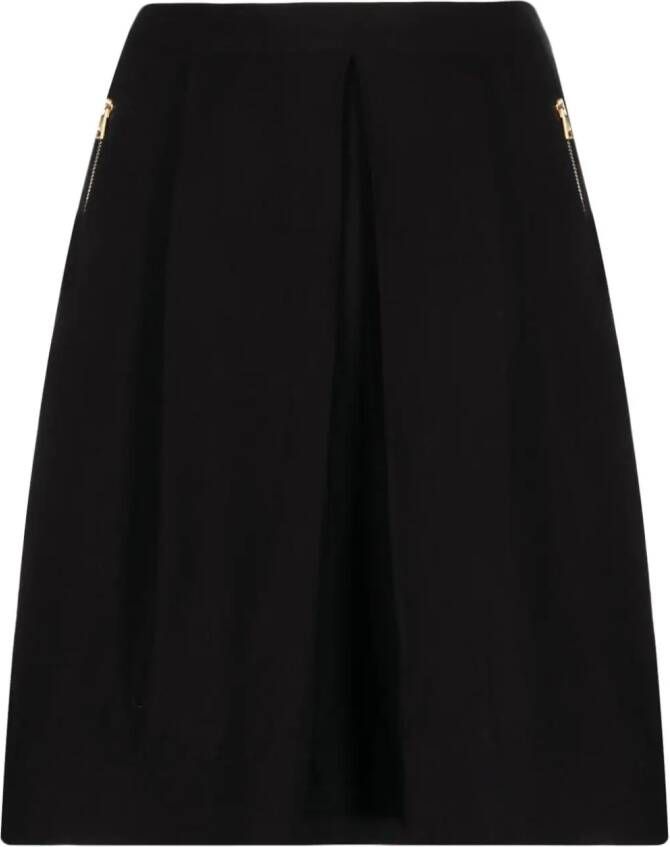 DKNY High waist mini-plooirok Zwart