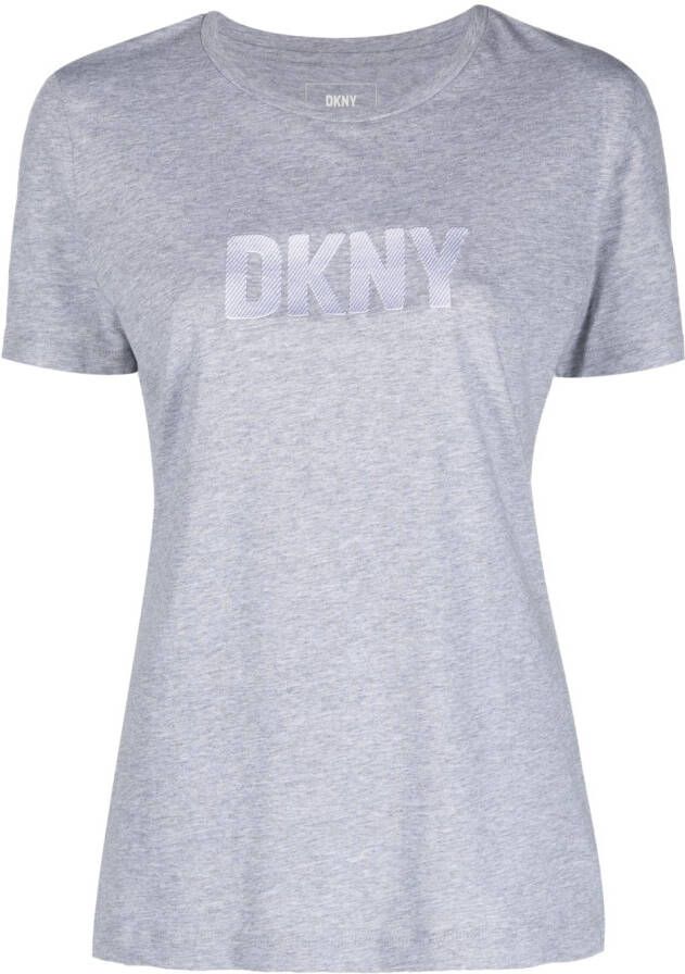 DKNY Katoenen T-shirt Grijs