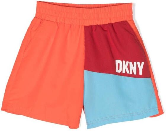 Dkny Kids Zwembroek met colourblocking Oranje