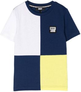 Dkny Kids T-shirt met colourblocking Blauw