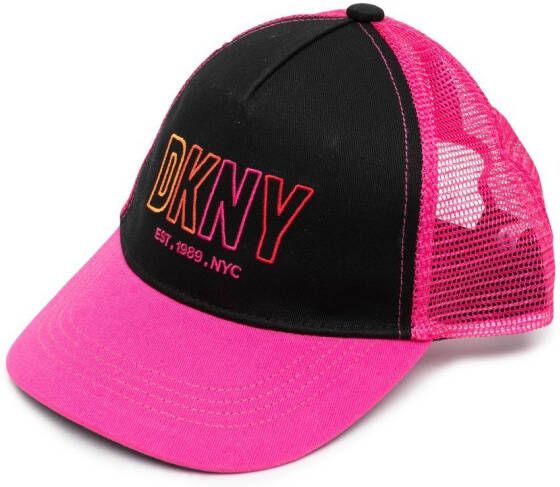 Dkny Kids Honkbalpet met geborduurd logo Roze