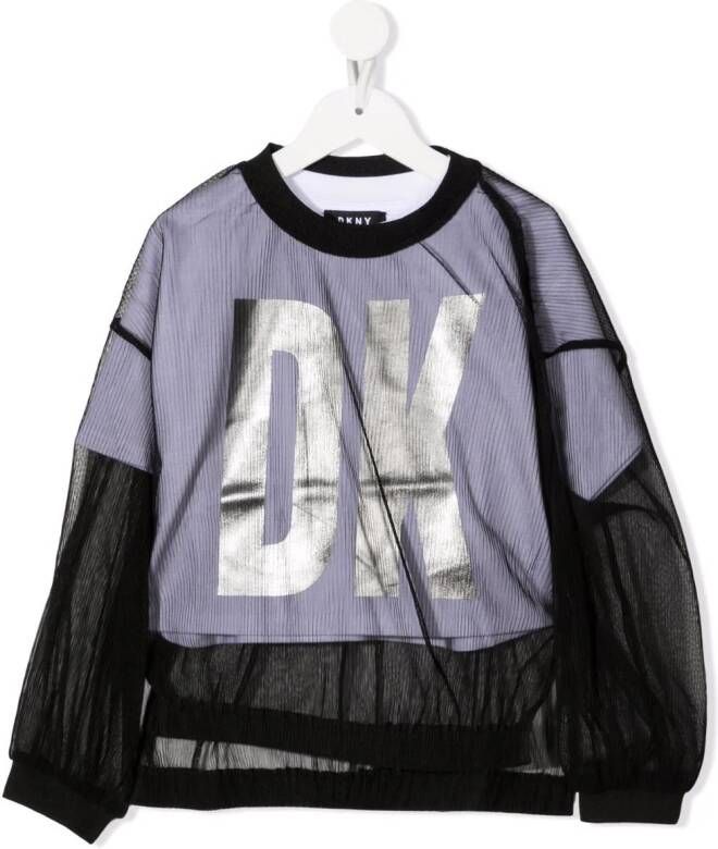 Dkny Kids Gelaagd T-shirt Zwart