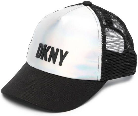 Dkny Kids Honkbalpet met logo-reliëf Zilver