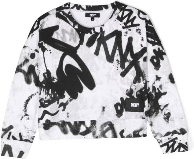 Dkny Kids Katoenen sweater Wit