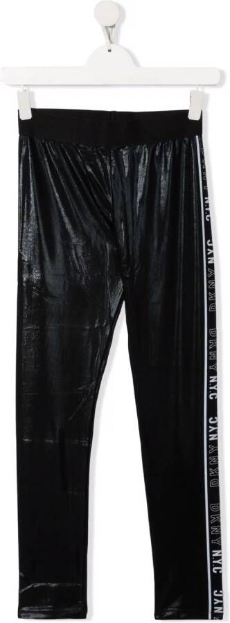 Dkny Kids Legging met logoband Zwart