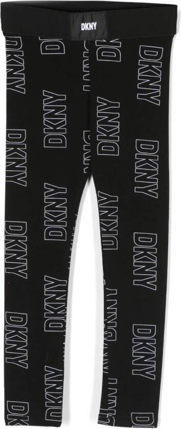 Dkny Kids Legging met logoprint Zwart