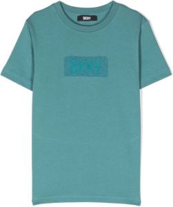 Dkny Kids T-shirt met logopatch Blauw