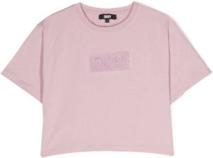 Dkny Kids T-shirt met logopatch Roze
