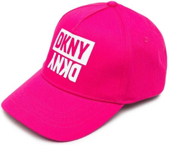 Dkny Kids Honkbalpet met logoprint Roze