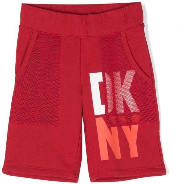 Dkny Kids Bermuda shorts met logoprint Rood