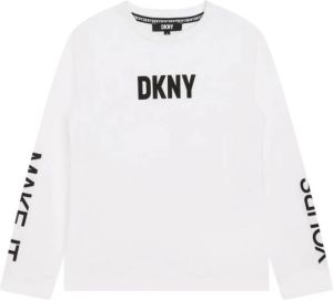 Dkny Kids Top met logoprint Wit