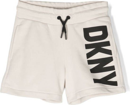 Dkny Kids Shorts met logoprint Beige