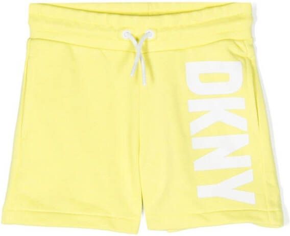 Dkny Kids Shorts met logoprint Geel