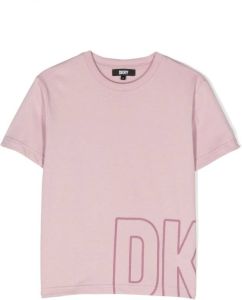 Dkny Kids T-shirt met logoprint Paars