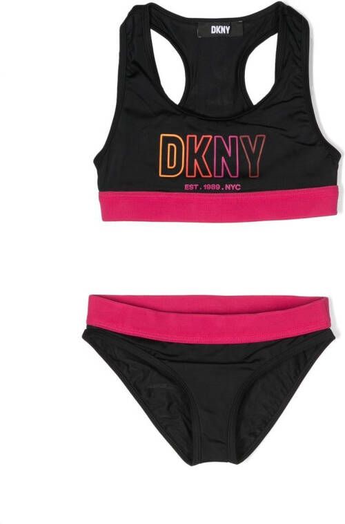 Dkny Kids Bikini met logoprint Zwart