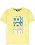 Dkny Kids T-shirt met logoprint Geel - Thumbnail 1
