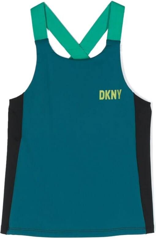 Dkny Kids Top met logoprint Blauw