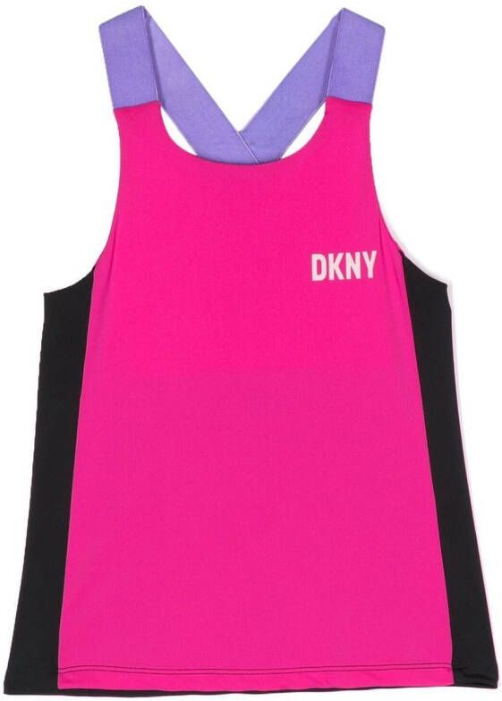 Dkny Kids Top met logoprint Roze