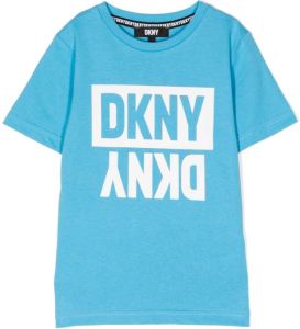 Dkny Kids T-shirt met logoprint Blauw