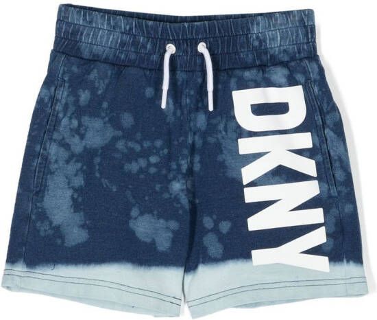 Dkny Kids Shorts met tie-dye print Blauw