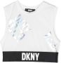 Dkny Kids Onderhemd met logoprint Wit - Thumbnail 1