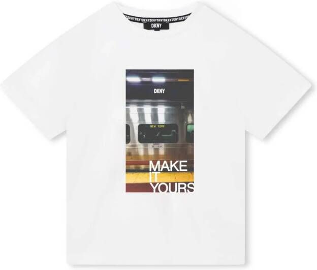 Dkny Kids T-shirt met fotoprint Wit
