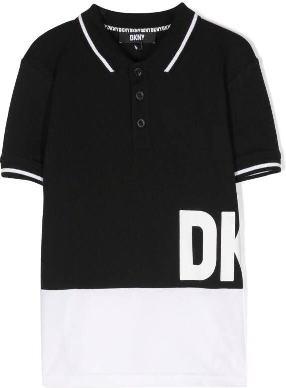 Dkny Kids Poloshirt met logoprint Zwart