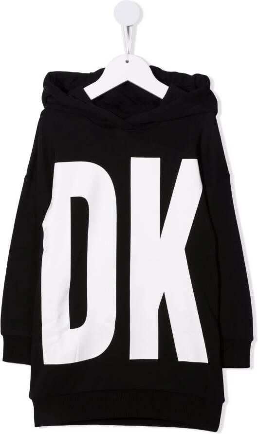 Dkny Kids Sweaterjurk met capuchon Zwart