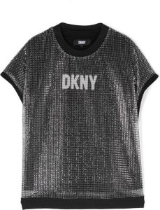 Dkny Kids T-shirt met logoprint Grijs