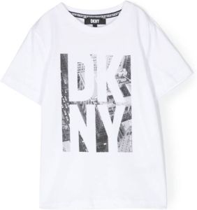 Dkny Kids T-shirt met logoprint Wit