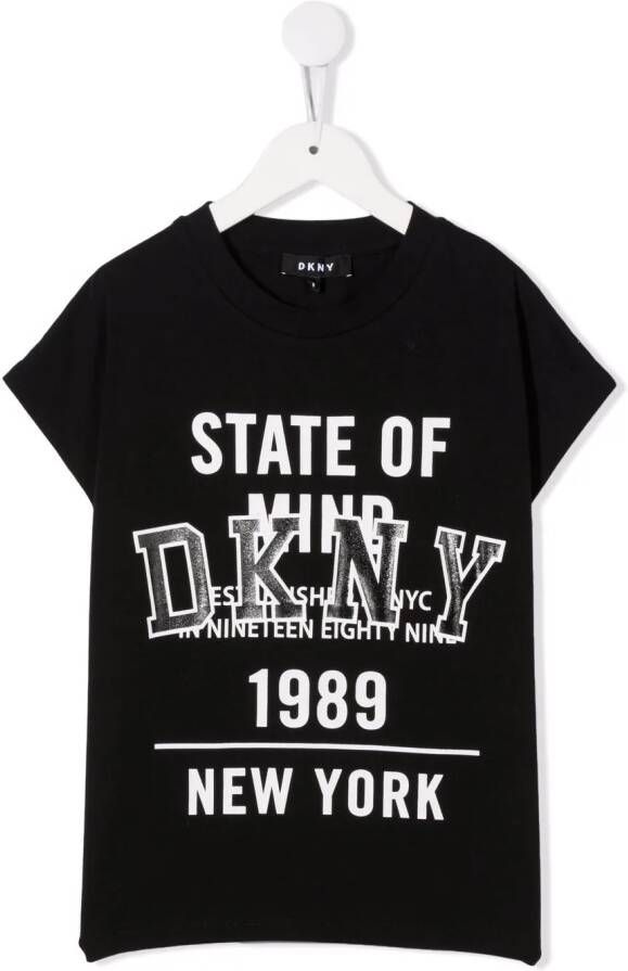Dkny Kids T-shirt met logoprint Zwart
