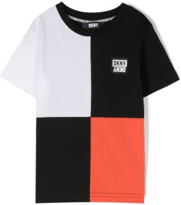 Dkny Kids T-shirt met patchwork Zwart
